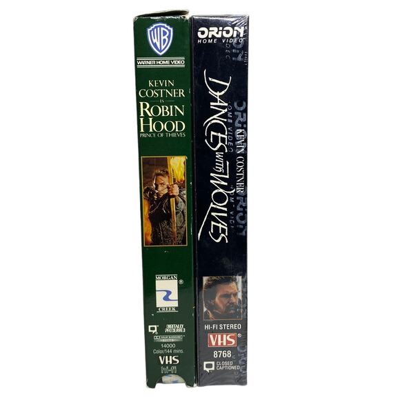Kevin Costner VHS Bundle Robin Hood and Dances With Wolves - Picture 5 of 5